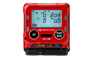 GX-3R -  Detektor plynů  %LEL, H2S, O2, CO (použitý)
